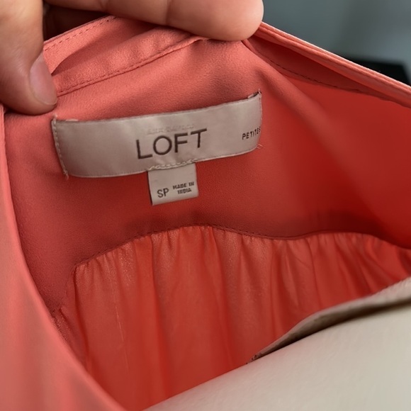 Loft - Salmon Color Blouse - Picture 3 of 4